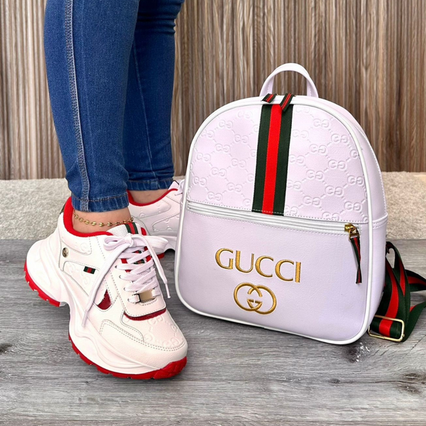 🎒👟 Combo de mochila + tenis GUCCI con estilo de lujo   50%OFF